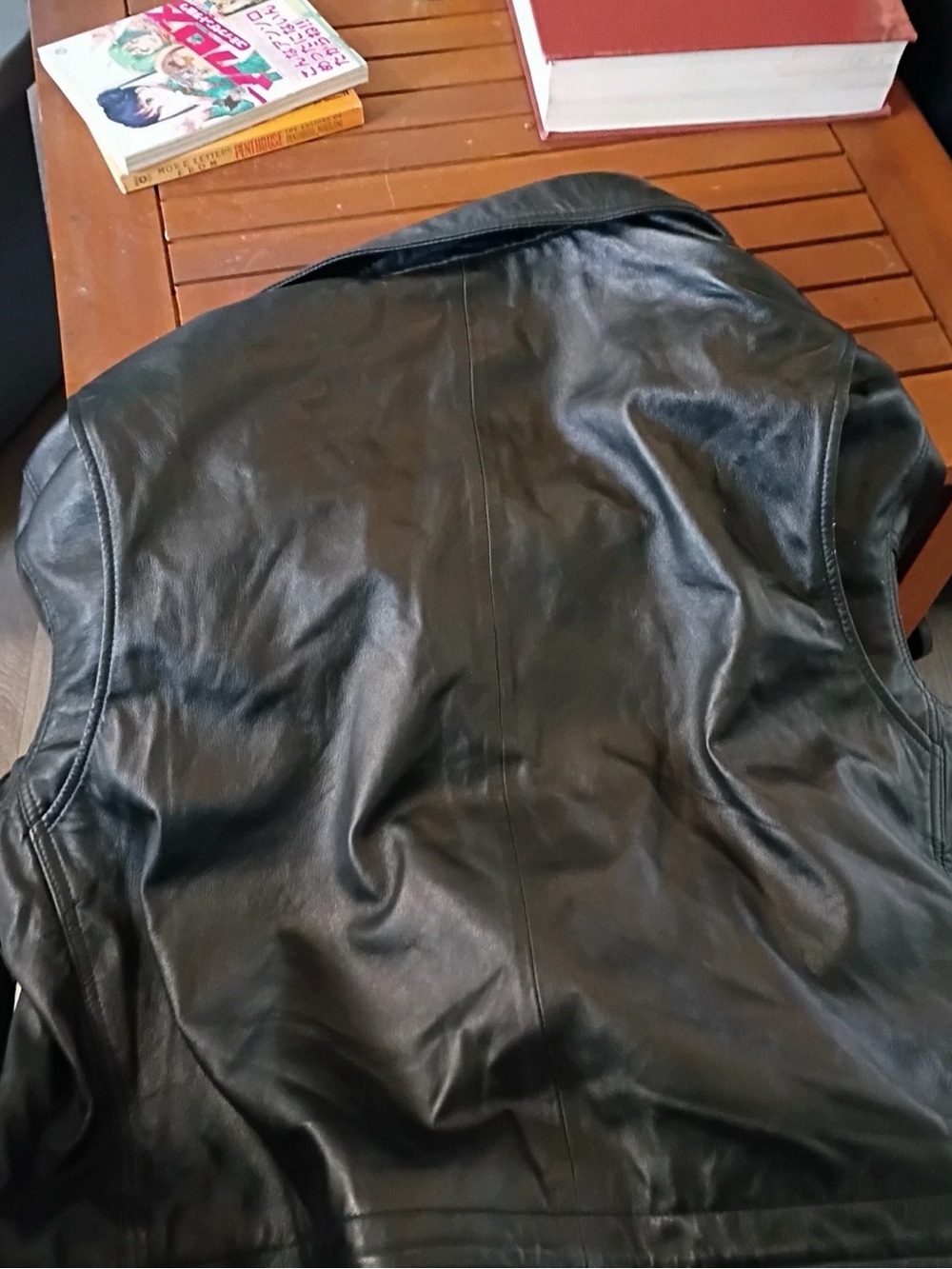 All Saints Clay oversized black leather jacket S - Picture 7 of 9